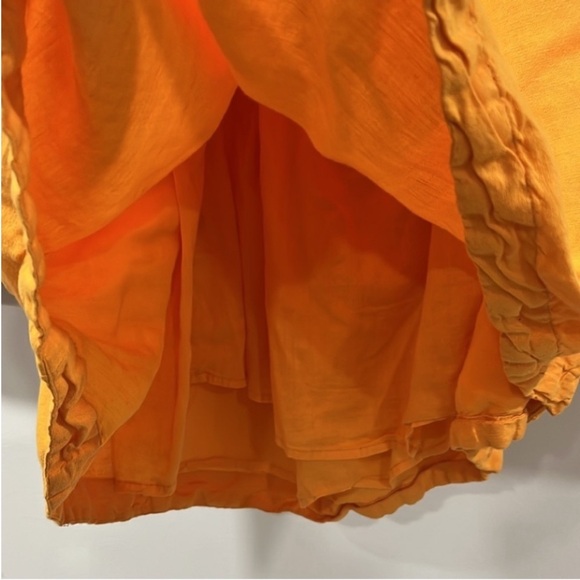 Anthropologie One-Shoulder Linen Blend Mango Mini Dress, Size XL, NWT - Picture 13 of 13